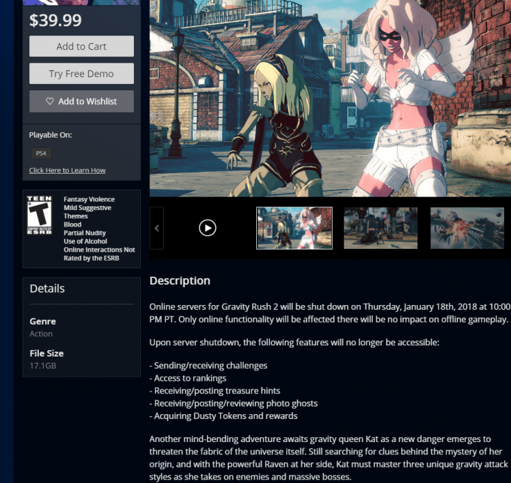 Gravity-Rush-2-Online-Servers-PS-Store-Page